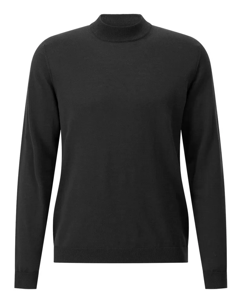 Roberto Collina Pullover mit Stehkragen Schwarz