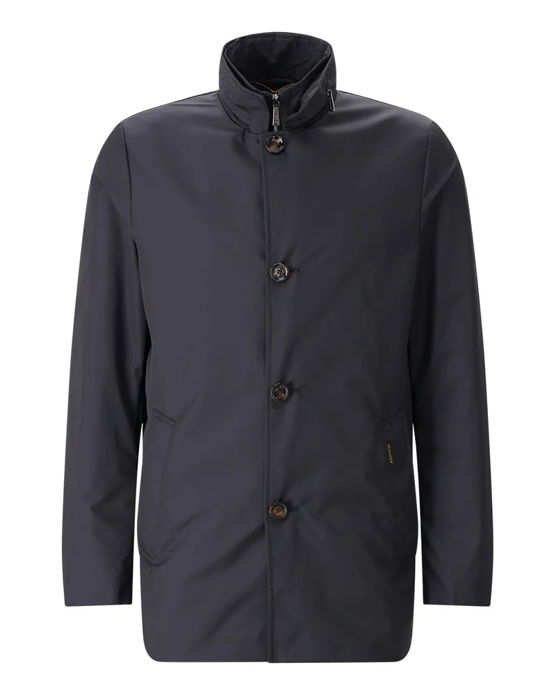 MOORER Jacke aus Materialmix Dunkelblau