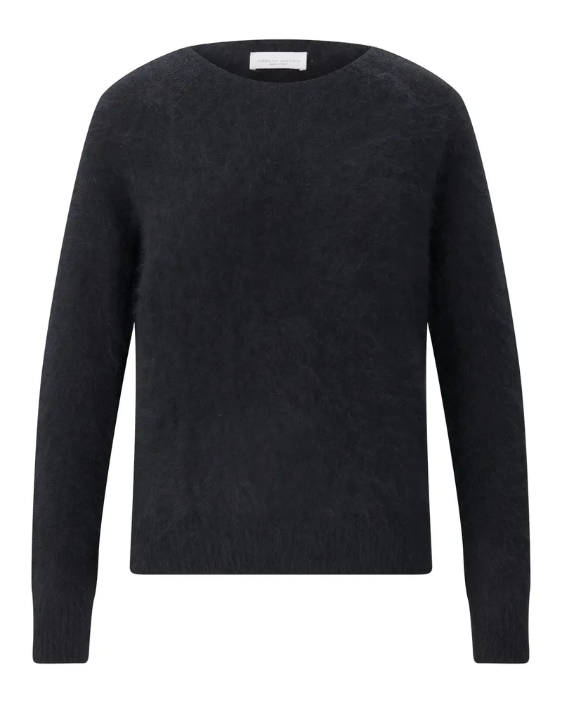 Roberto Collina Pullover aus Angorawoll-Mix Schwarz