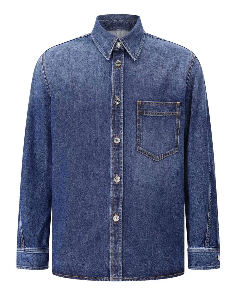 Givenchy Overshirt aus Denim Blau