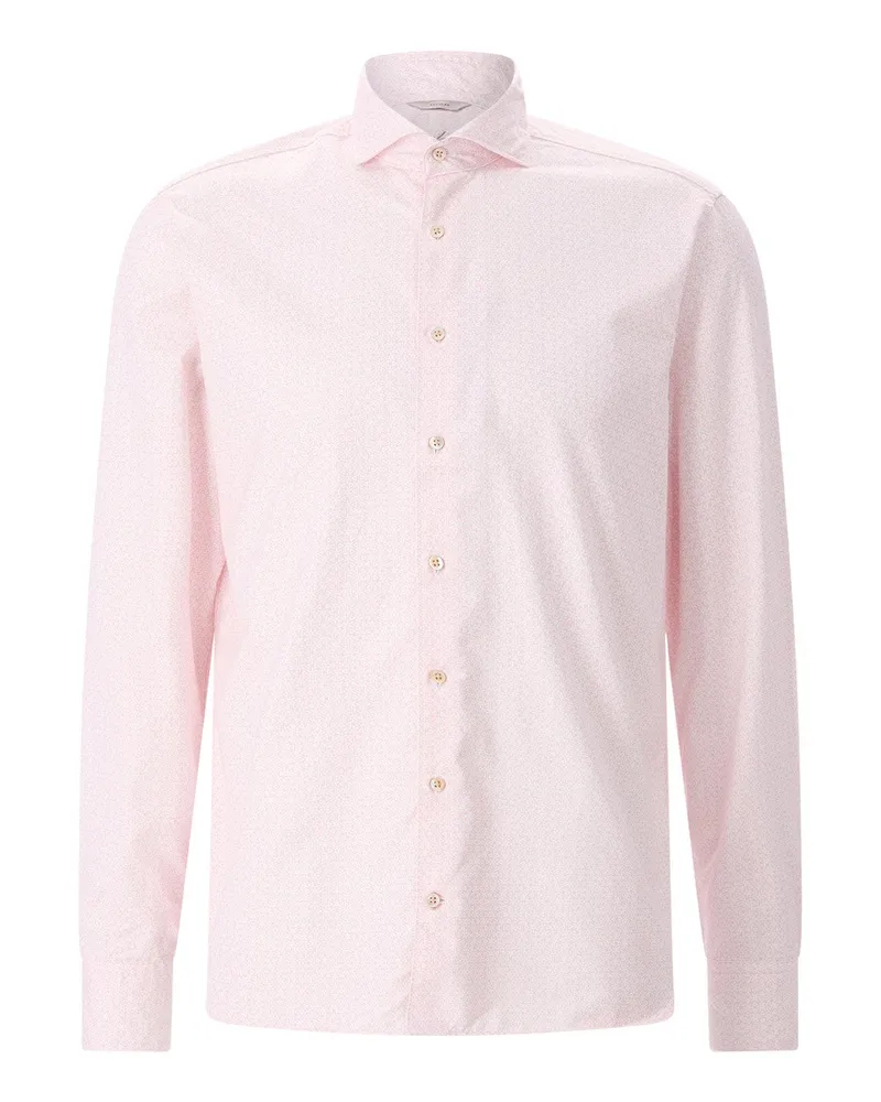 Stenströms Regular-Fit Hemd mit Muster Rosa