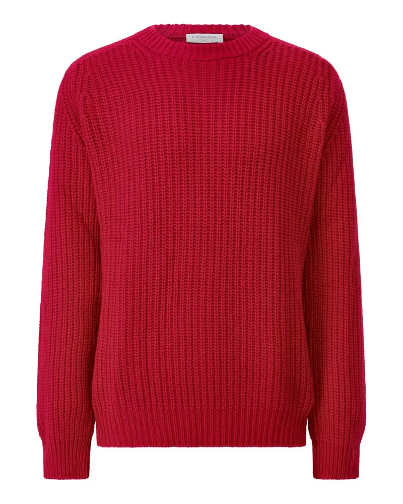 Stephan Boya Strickpullover aus Kaschmir Rot