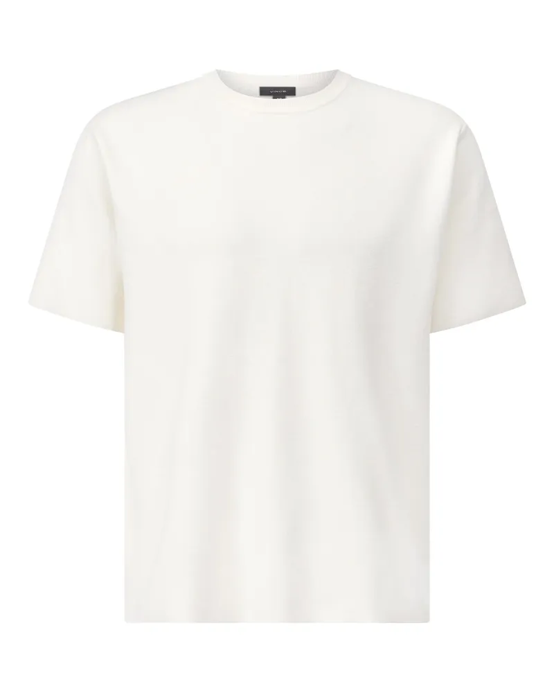 Vince T-Shirt aus Viskose-Mix Creme