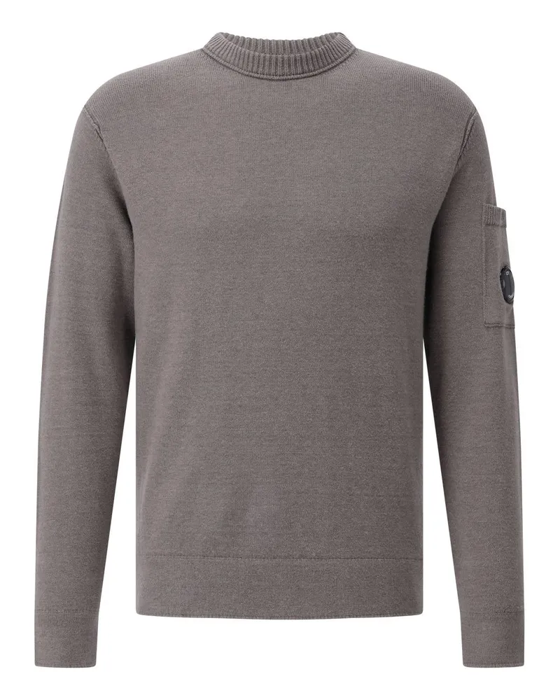 C.P. Company Strickpullover aus Baumwoll-Mix Grau