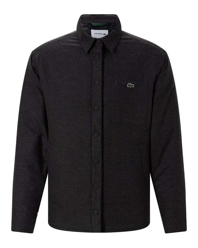 Lacoste Jacke aus Viskose-Mix Anthrazit