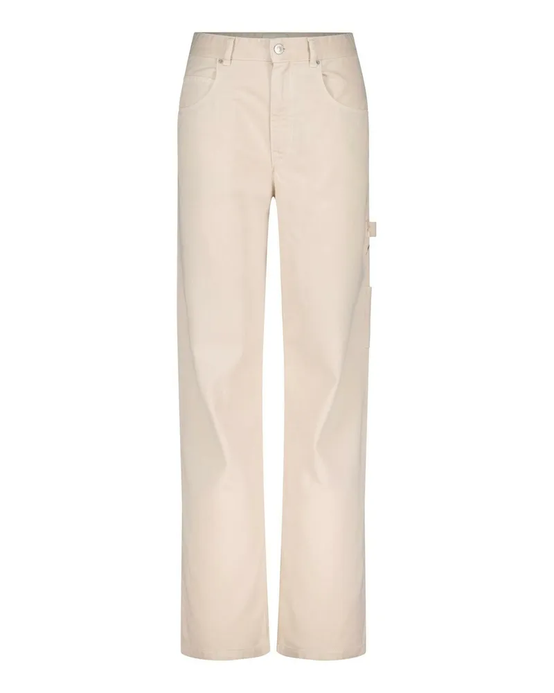 Isabel Marant Cargo Jeans Bymara Beige