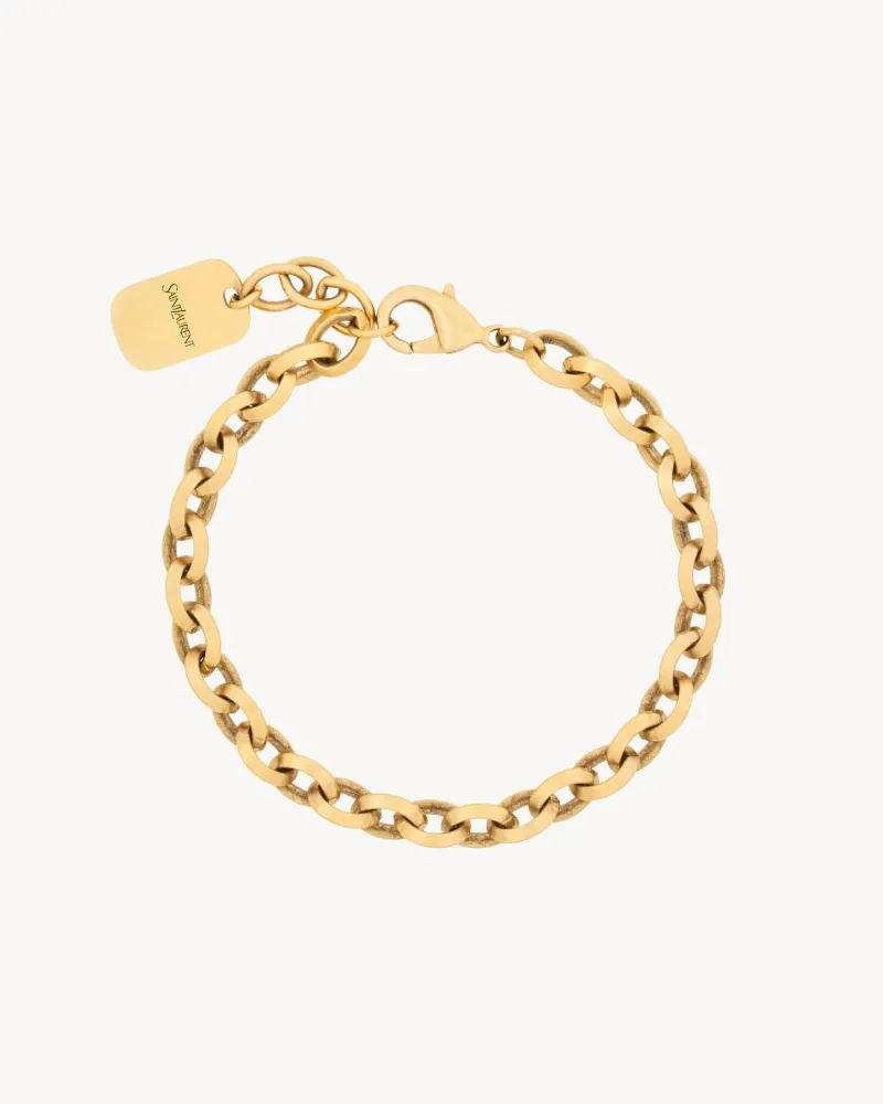 Saint Laurent Kettenarmband aus Metall Gold