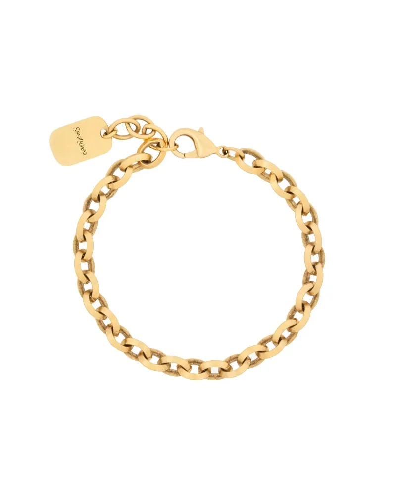 Saint Laurent Kettenarmband aus Metall Gold