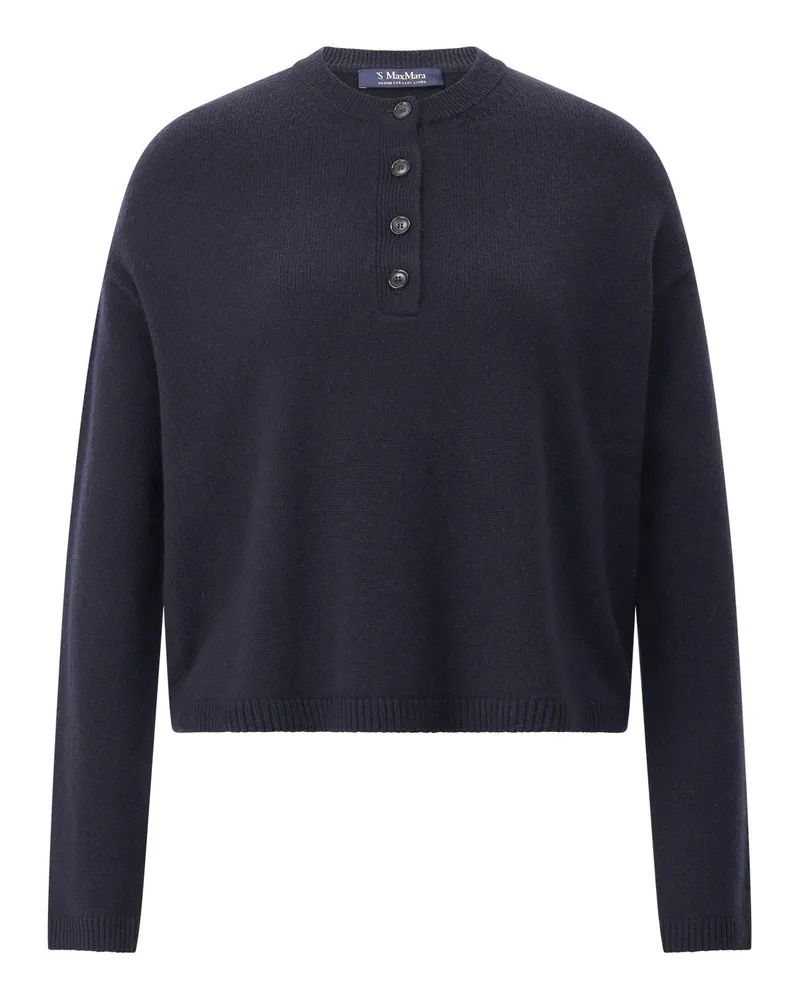 Max Mara Pullover London aus Wolle & Kaschmir Dunkelblau