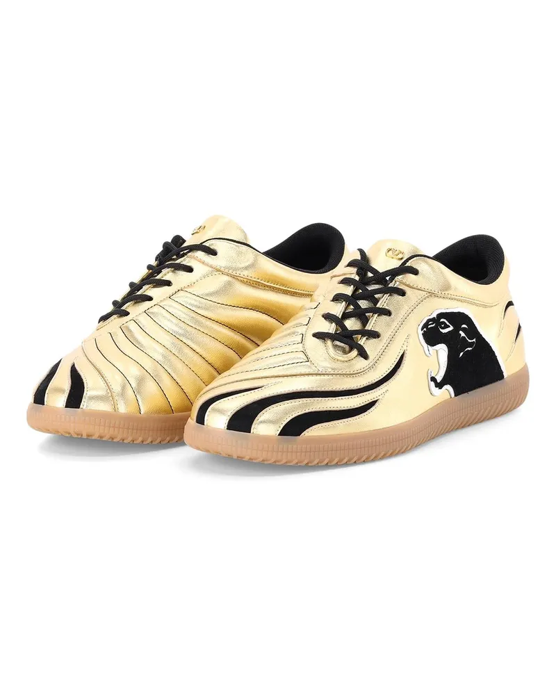 Valentino Garavani Sneaker Kicky aus Leder Gold