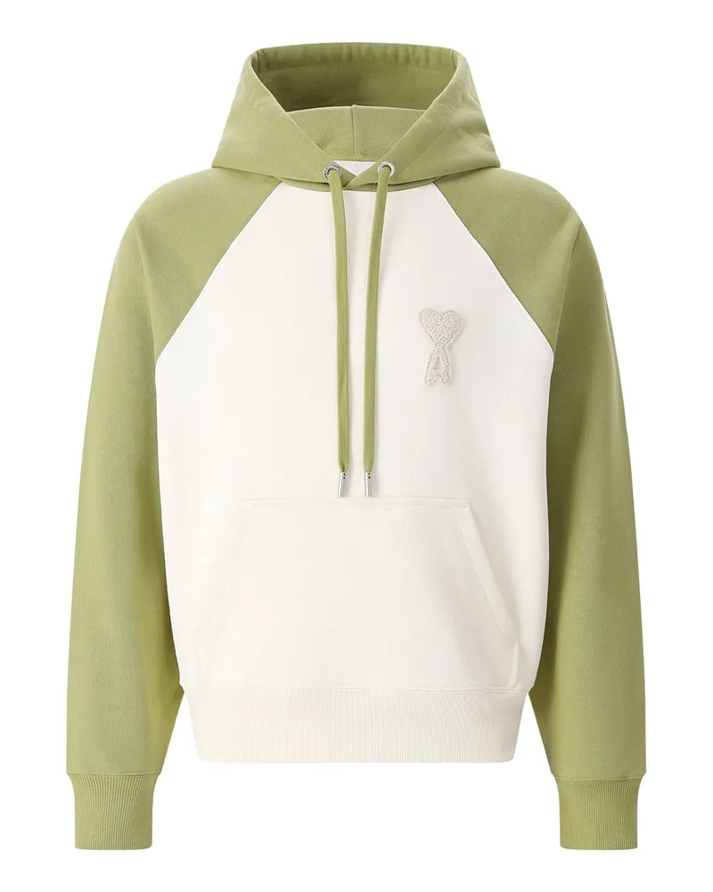 AMI Paris Hoodie mit Logo Grün