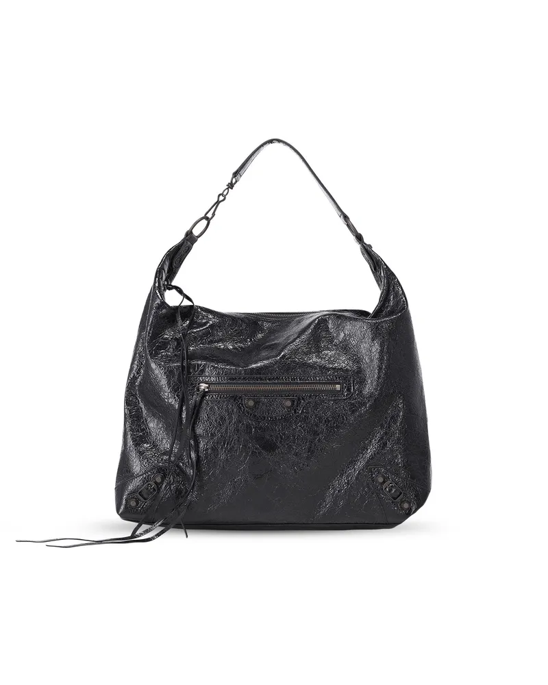 Balenciaga Schultertasche aus Leder Schwarz