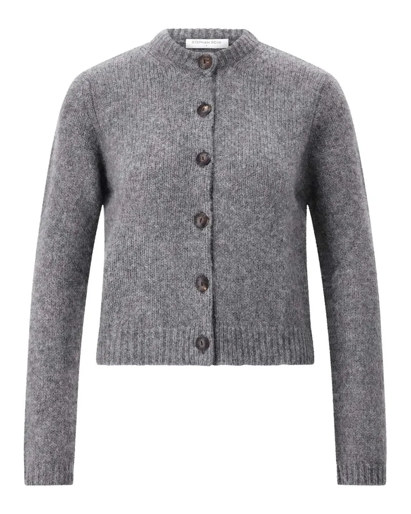 Stephan Boya Strickjacke aus Kaschmir Navy