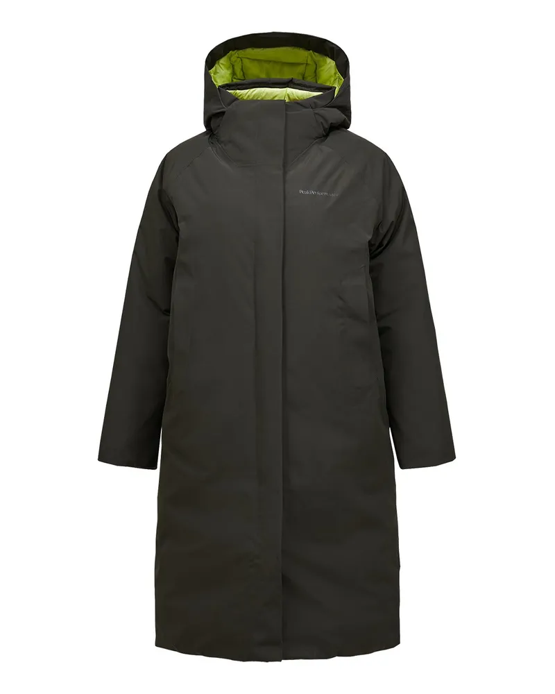 Peak Performance Parka mit Daunen Dunkelgrün