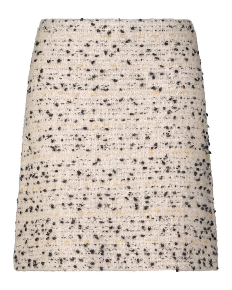 Fabiana Filippi Minirock aus Woll-Mix Beige