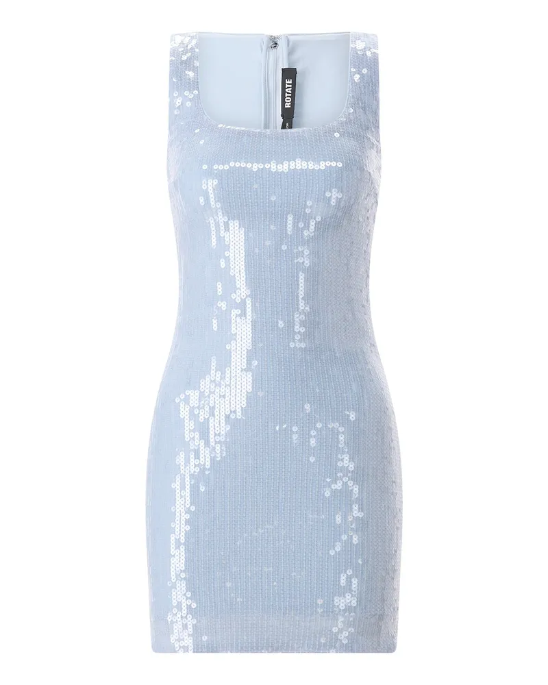 ROTATE Birger Christensen Mini-Kleid mit Pailletten Hellblau