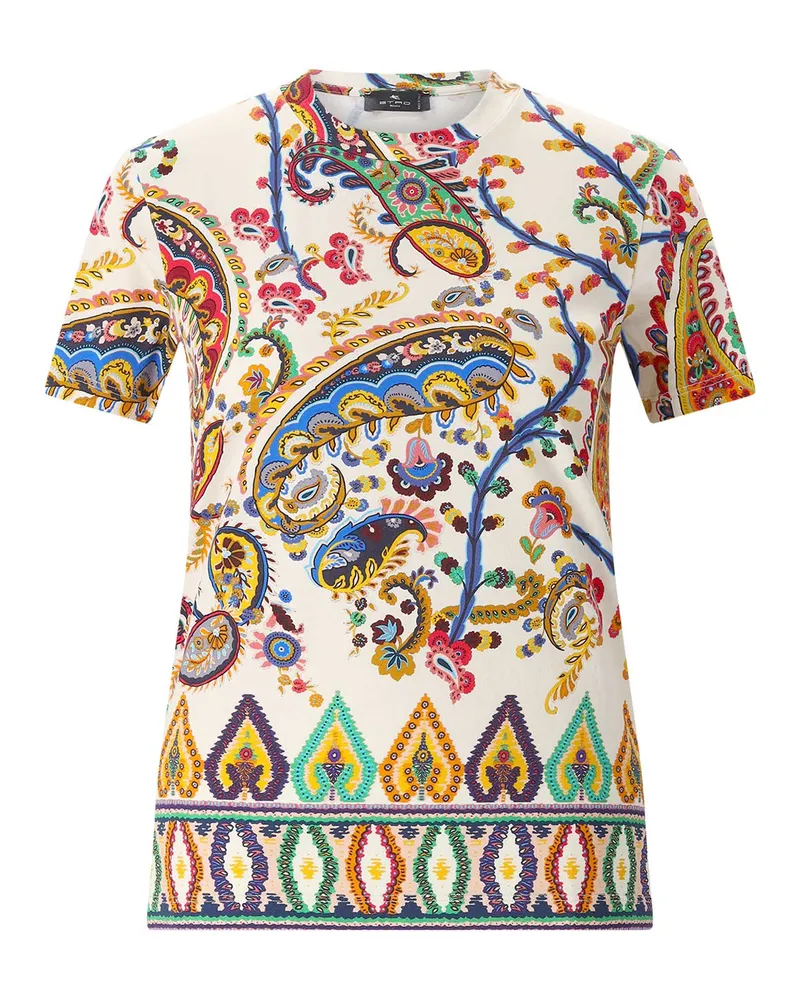 Etro T-Shirt mit Paisley-Muster Multicolor