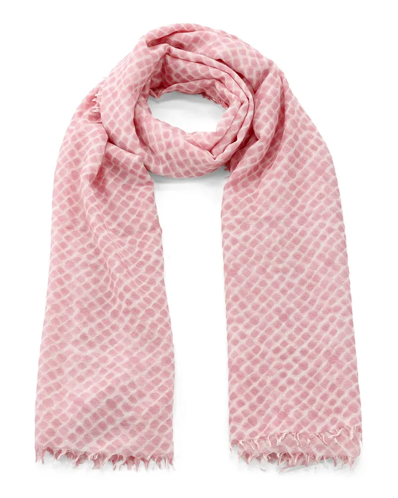 hemisphere Schal aus Kaschmir & Seide Rosa