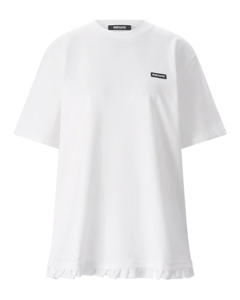 ROTATE Birger Christensen T-Shirt mit Logo Weiß