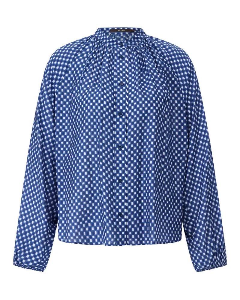 windsor. Blusenshirt mit Muster Blau