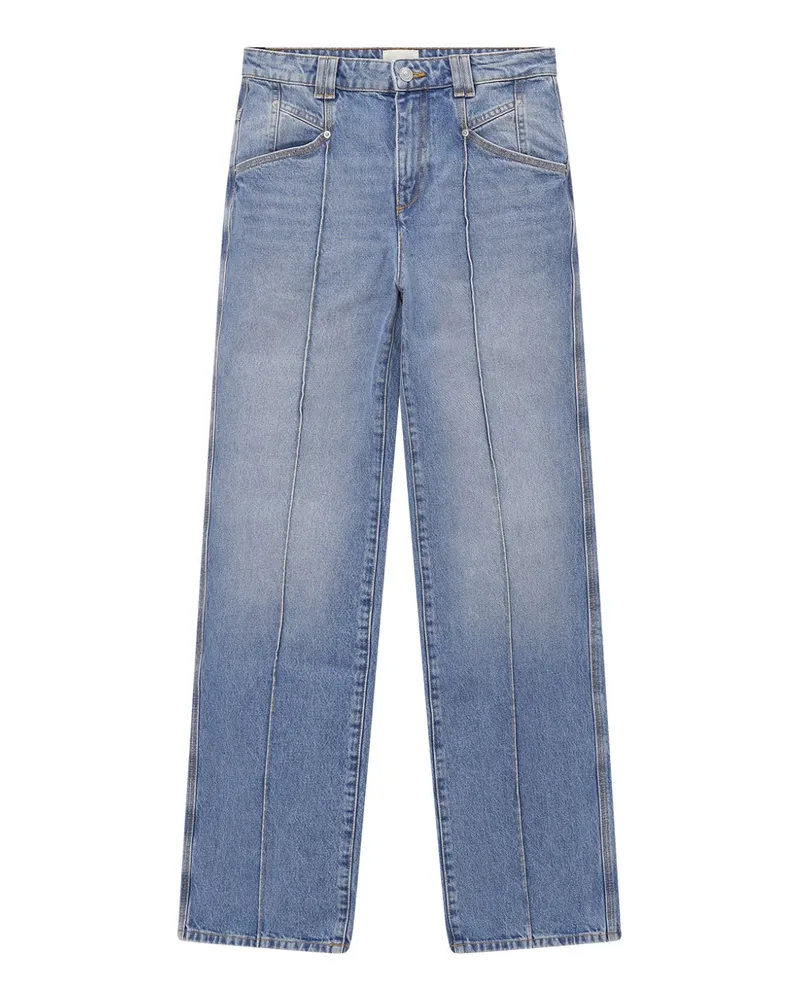 Isabel Marant Straight Leg Jeans Latissa Blau