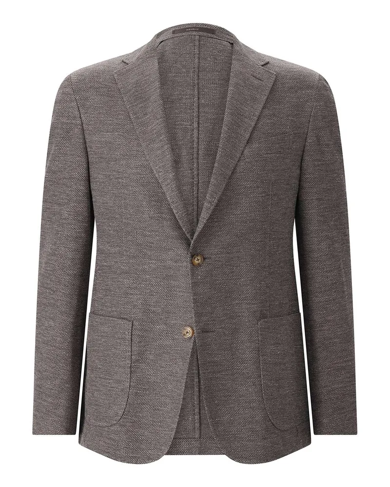 windsor. Slim-Fit Sakko Giro mit Leinen Braun