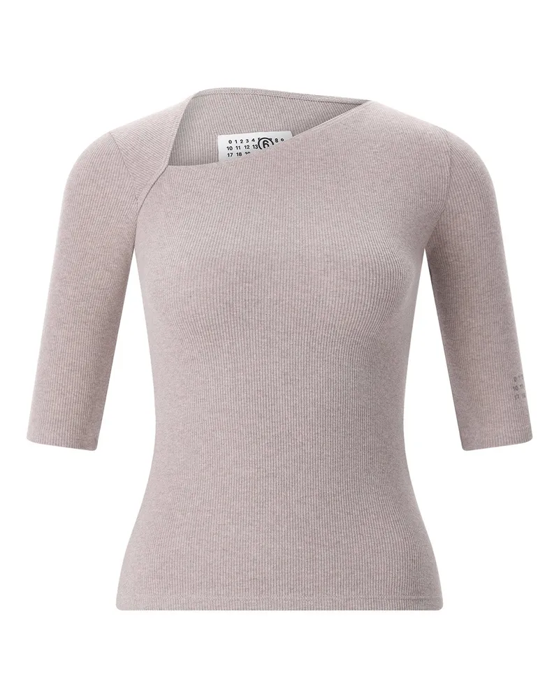 Maison Margiela T-Shirt aus Baumwolle & Schurwolle Schwarz