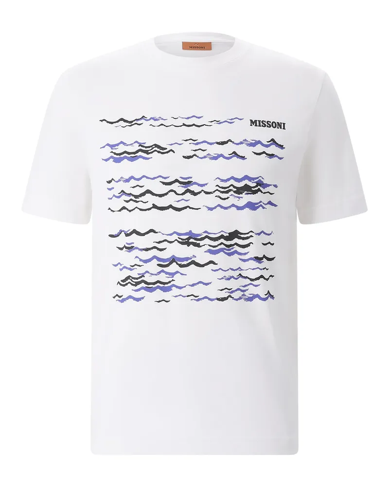 Missoni T-Shirt mit Logo Weiß