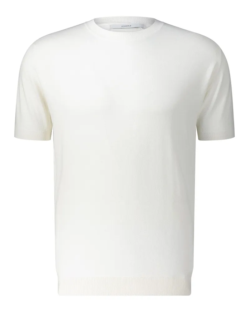 ECKERLE Shirt aus Feinstrick Weiß