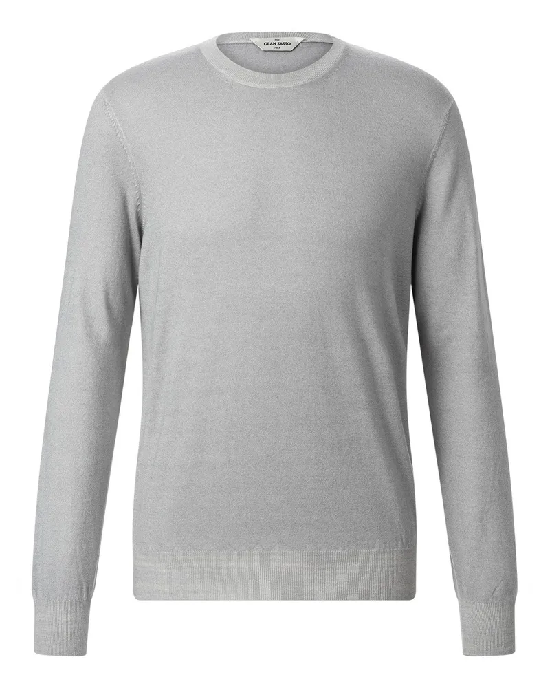 Gran Sasso Pullover aus Kaschmir Hellgrau