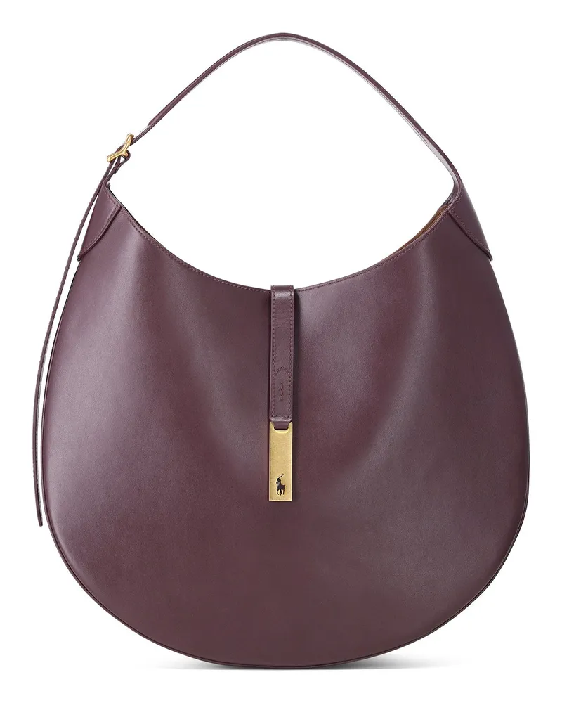 Ralph Lauren Beuteltasche aus Rindsleder Lila