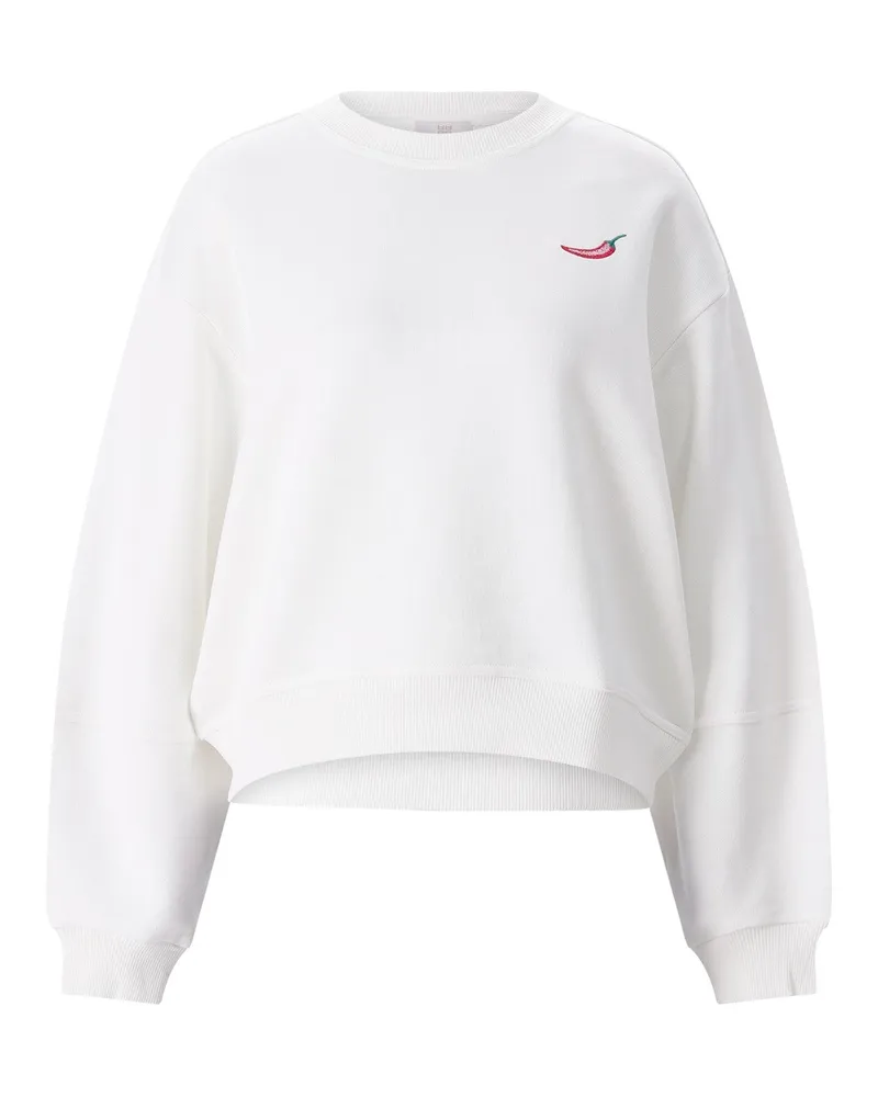 Riani Sweatshirt mit Print Weiß