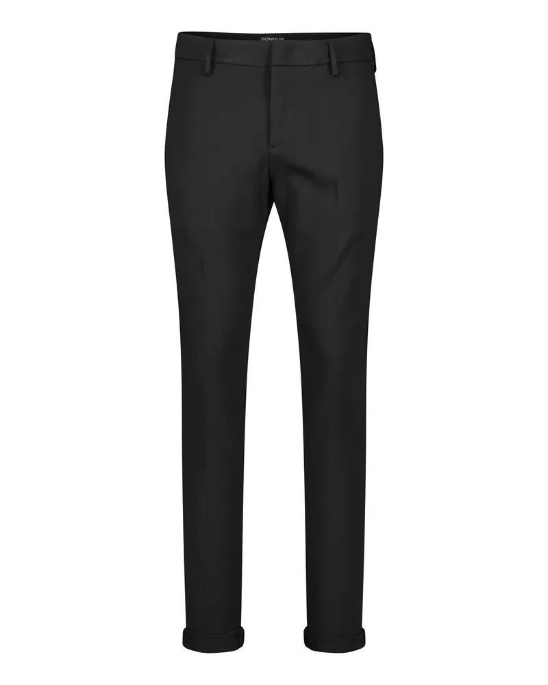 Dondup Hose Gaubert aus Viskose-Mix Schwarz