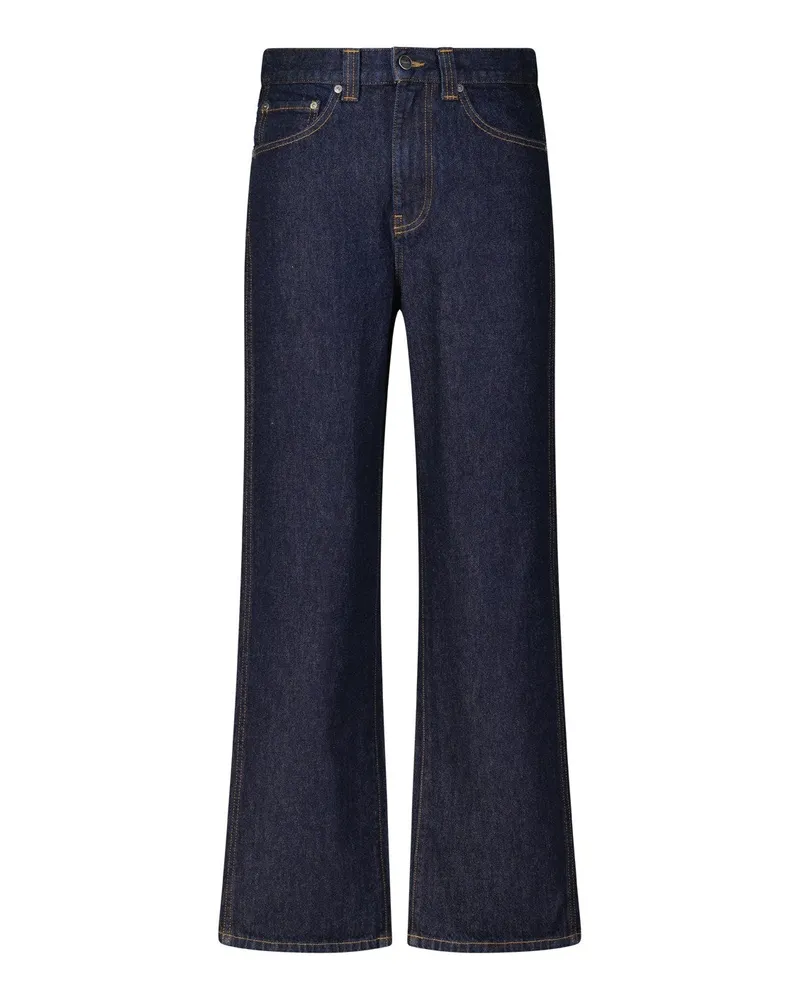 KHAITE Relaxed-Fit Jeans Bonnie Dunkelblau