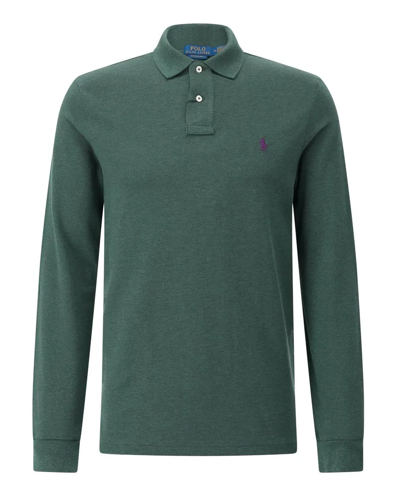 Ralph Lauren Langarm-Poloshirt mit Logo Grün