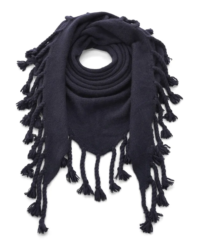 SMINFINITY Schal aus Kaschmir & Seide Dunkelblau