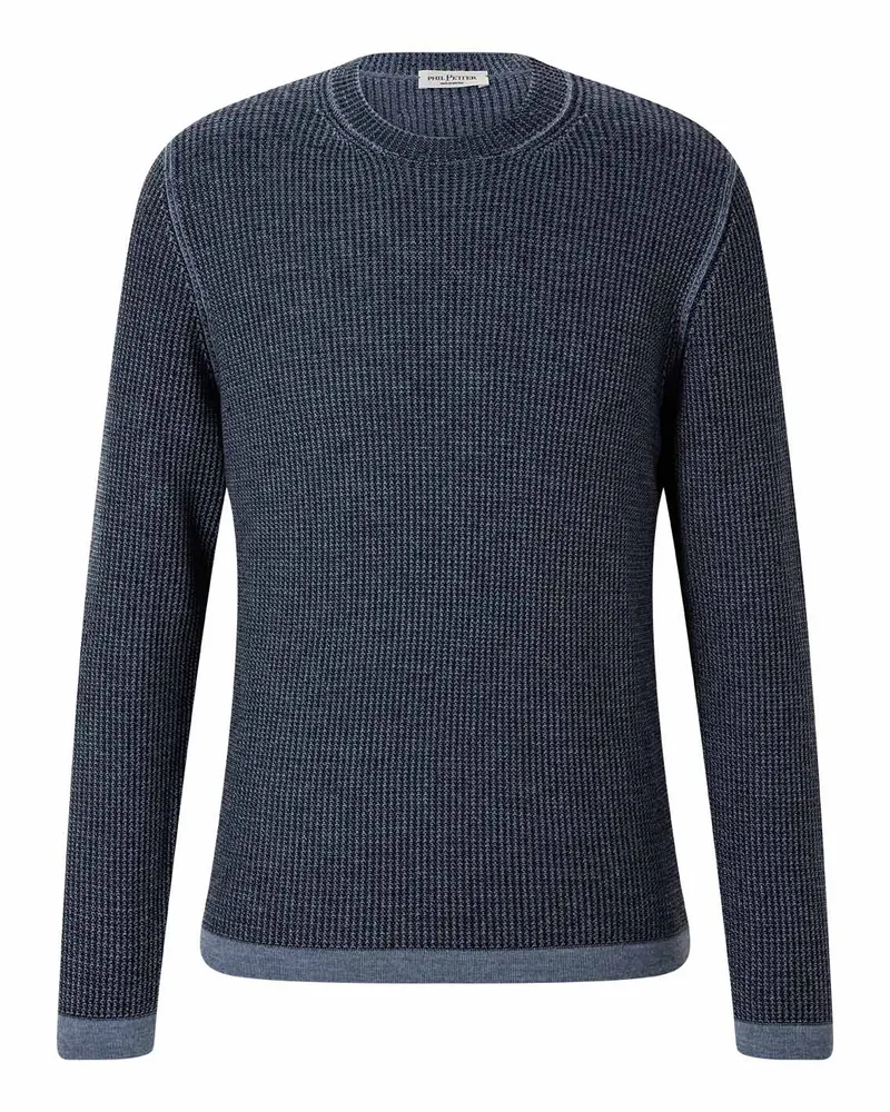 Phil Petter Pullover aus Baumwoll-Mix Blau