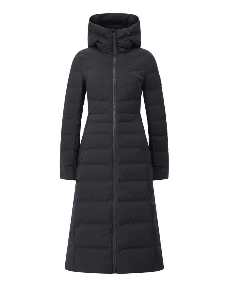 Canada Goose Langer Steppmantel Clair Schwarz