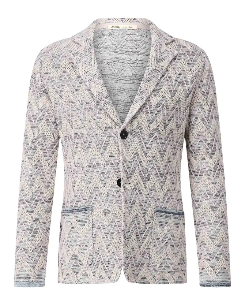 Maurizio Baldassari Strick-Sakko mit Leinen Beige