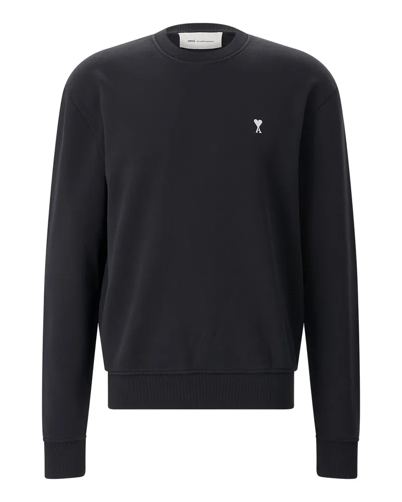 AMI Paris Sweatshirt aus Baumwolle Schwarz