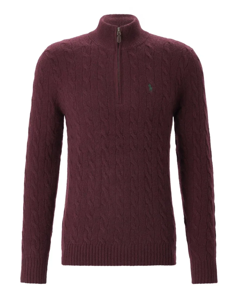 Ralph Lauren Troyer aus Wolle & Kaschmir Dunkelrot