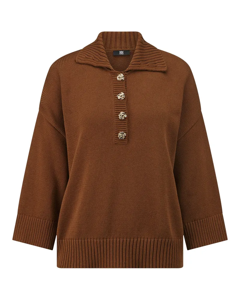 Riani Strickpullover aus Baumwolle Braun