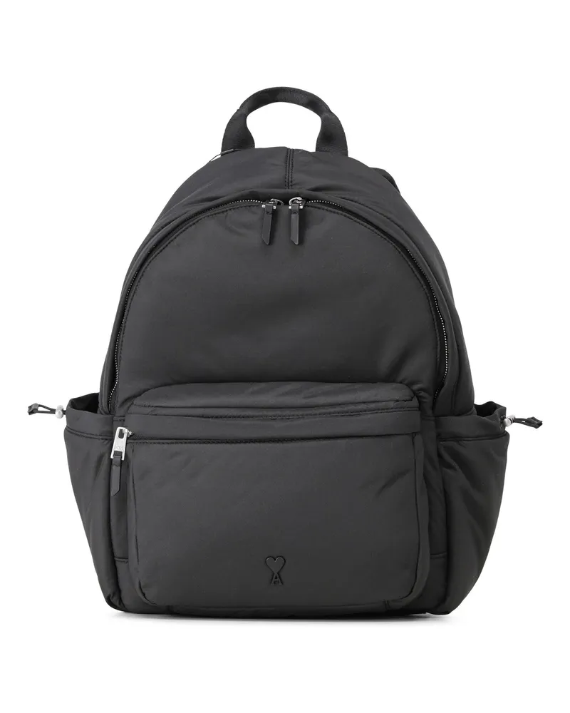 AMI Paris Rucksack mit Logo Schwarz
