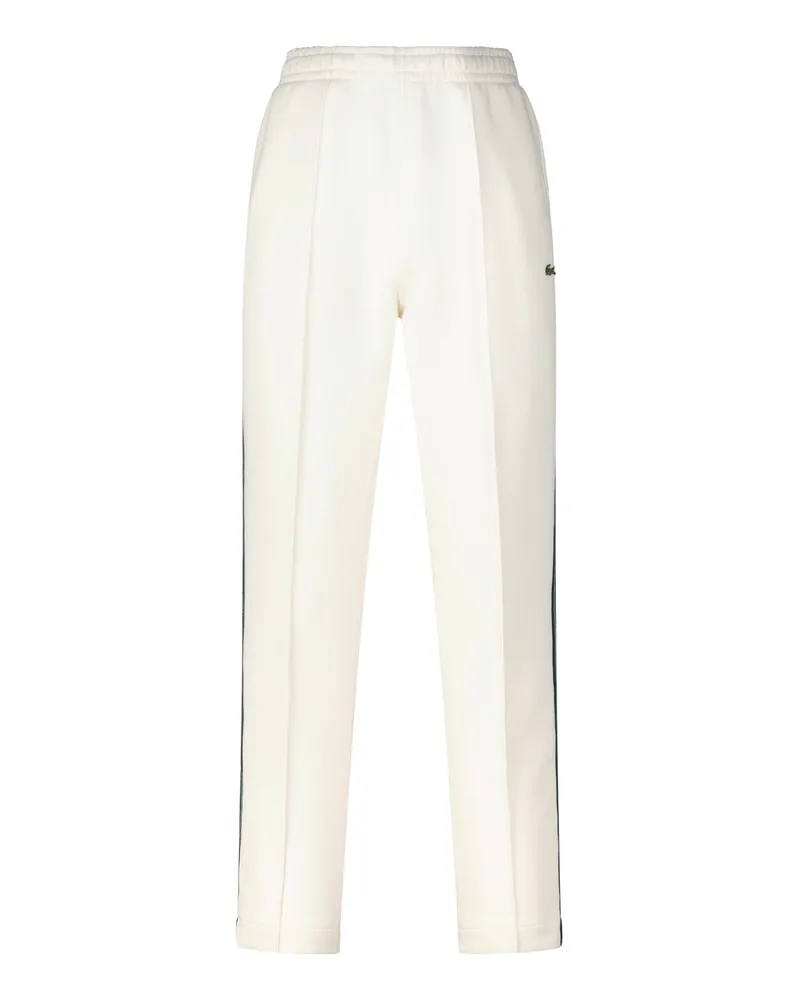 Lacoste Sweatpants mit seitlichen Streifen Creme