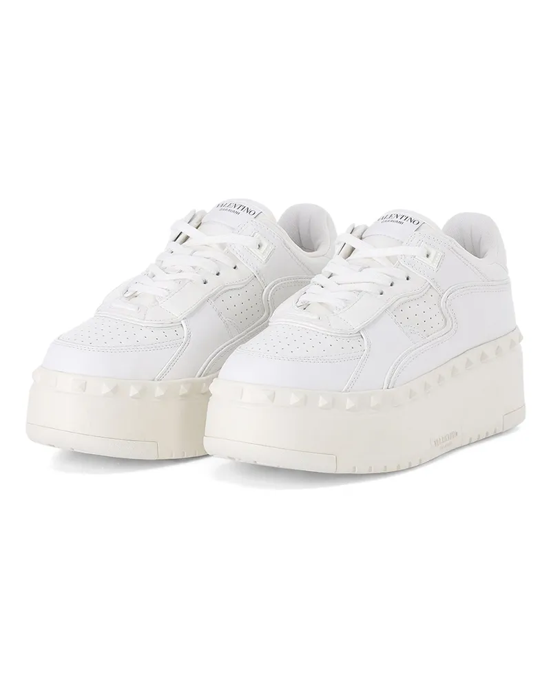 Valentino Garavani Plateau-Sneaker Freedots XL Weiß