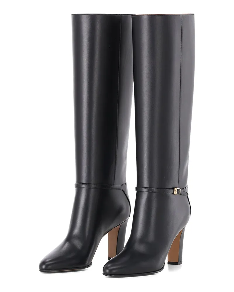 Valentino Garavani Stiefel aus Rindsleder Schwarz