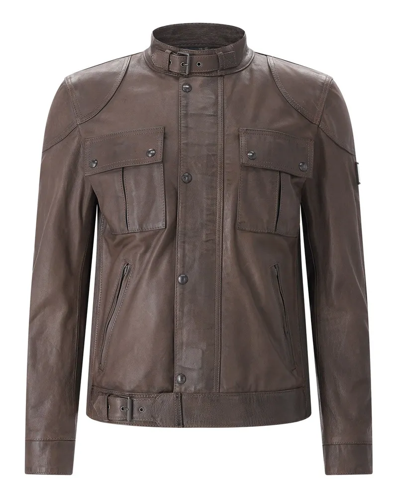 Belstaff Jacke Gangster aus Leder Braun