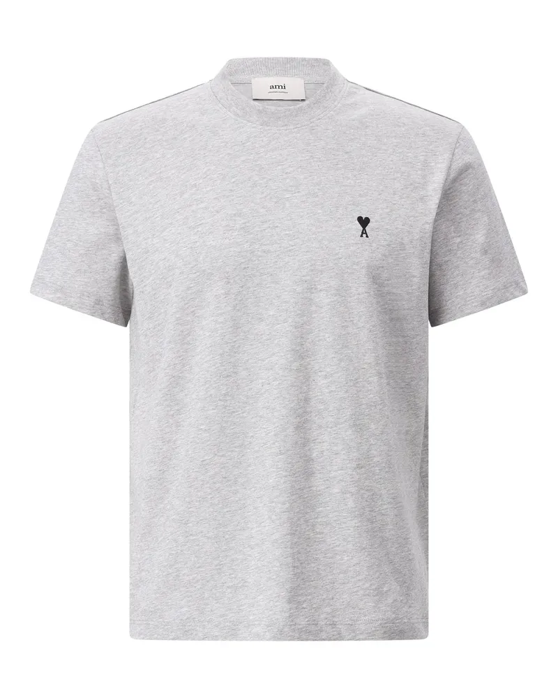 AMI Paris T-Shirt mit Logo Grau