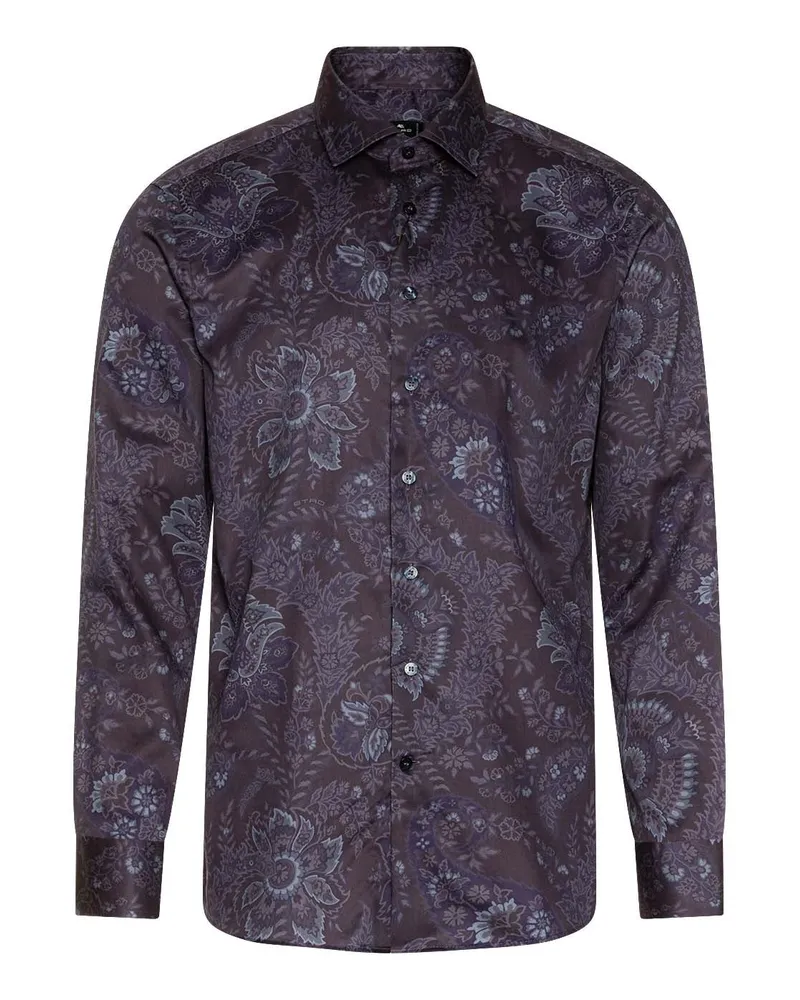 Etro Freizeithemd mit Paisley-Muster Lila
