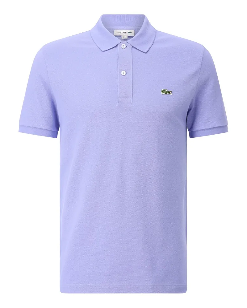 Lacoste Slim Fit Polo-Shirt mit Logo Helllila